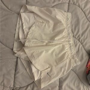 Nike Women's Cream-White Athletic Running Shorts